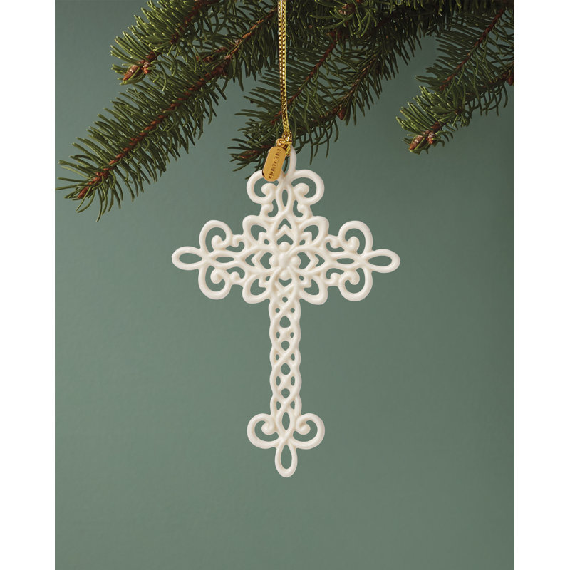 2025 Snow Fantasies Cross Ornament