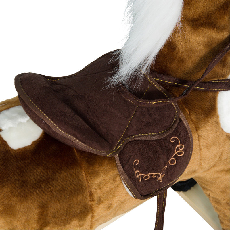 Chaise de cheval à bascule en métal Qab Kids