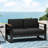 With Slat Panels And Cushions Aluminum Outdoor Dark - Style