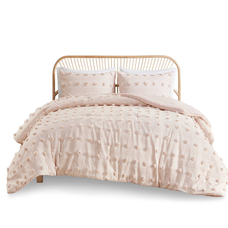 Bedding - Microfiber Reverse, Filled, Wrinkle Comforter Soft, , , Long-lasting, Twin Comforter + 2 Standard Shams, Pink