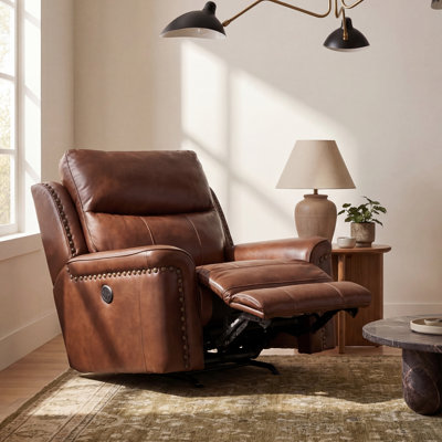 Hildi Italian Leather Power Recliner