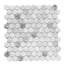 Carreau de mosaïque en verre 1 po x 1 po Eterna Hex-128781583