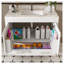 Meuble-lavabo moderne 43 po avec comptoir en marbre artificiel blanc et tiroirs à fermeture en douceur Modern