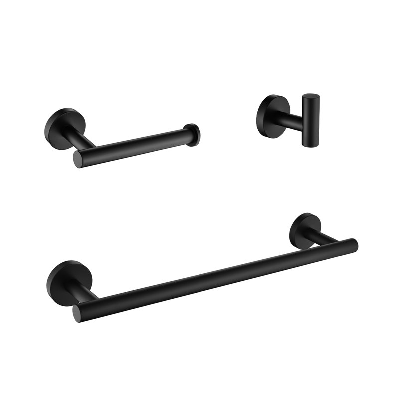 3 Bathroom Hardware, Matte Black Stainless Steel. Body Scratches. Rust- Material. Easy Installation Process. Multi-Purpose Use Hardware  3  In Modern Hidden Mounting. , Scratch & Corrosion .
