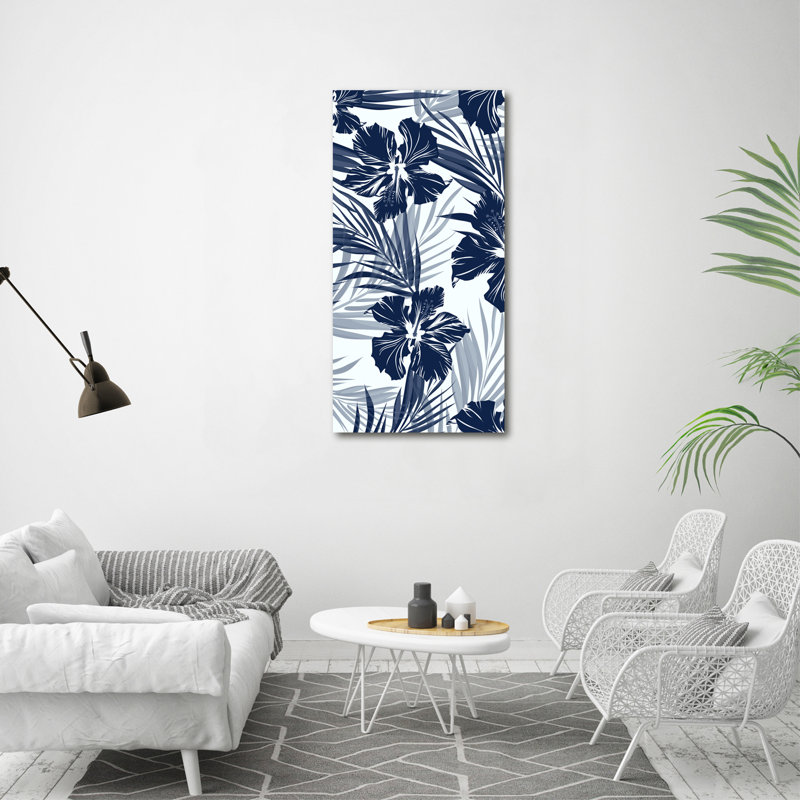 Tropical Flowers - Wrapped Canvas Print
