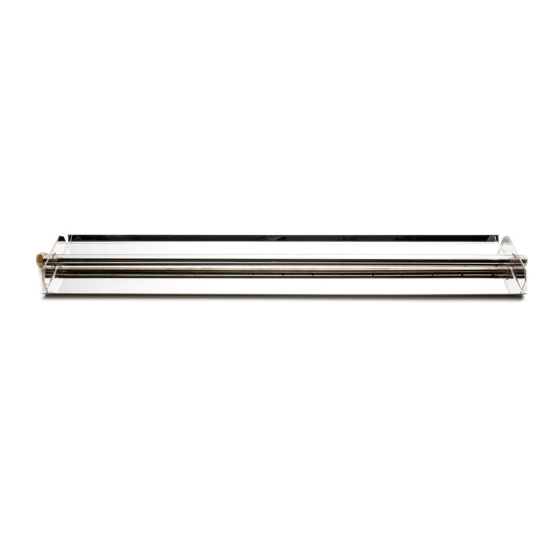 Brûleur à gaz linéaire en acier inoxydable pour foyer ventilé ou foyer, H 1,5 po x l 32 po x P 6 po 