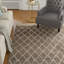 Tapis géométrique en jute / coton tissé à la main Alfread-505411864