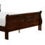 1Pc Queen Size Sleigh Bed Traditional Design-1409716950-1409716949