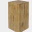 Table de bout à colonne carrée à l'apparence de bois MGO, H 27,75 po, finition vieillie d'aspect bois, mélange avec différentes hauteurs, utilisation à l'intérieur comme à l'extérieur, couleur naturelle-2134447068