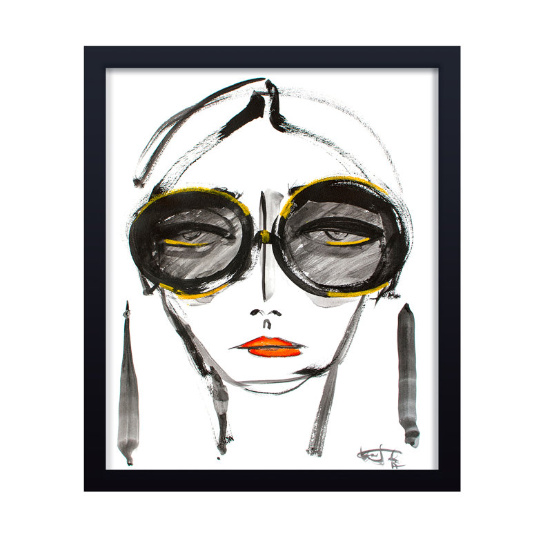 Pop Art & Retro Not Now by  - Picture Frame Painting, 16" H x 12" W x 1.125" D, Framed Print, Black