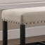 Banc de salle à manger à hauteur de comptoir brun clair, matériau en mélange, l 41 po x H 25,5 po, P 16,5 po, P 16,5 po, mélange, repose-pieds-131254699