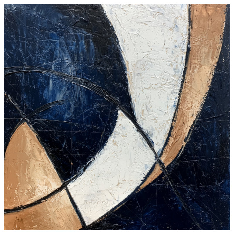 Jeté abstrait en molleton - Jetés d'art pour canapés ou lits, L 60 po x l 51 po, Abstrait bleu