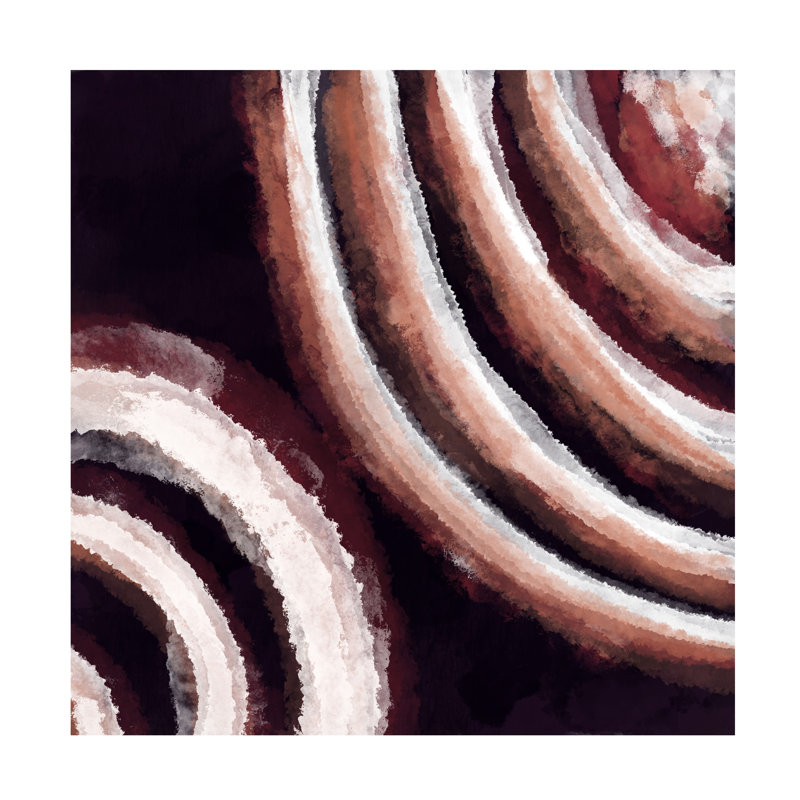 «Brown Abstract 1», reproduction sur toile tendue, H 35 po x l 35 po x P 2 po