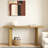 Modern Console Table With Geometric Shape Structure And Wood Grain-537937162