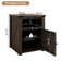 Gracie Oaks Modern Farmhouse Nightstand with Charging Station 