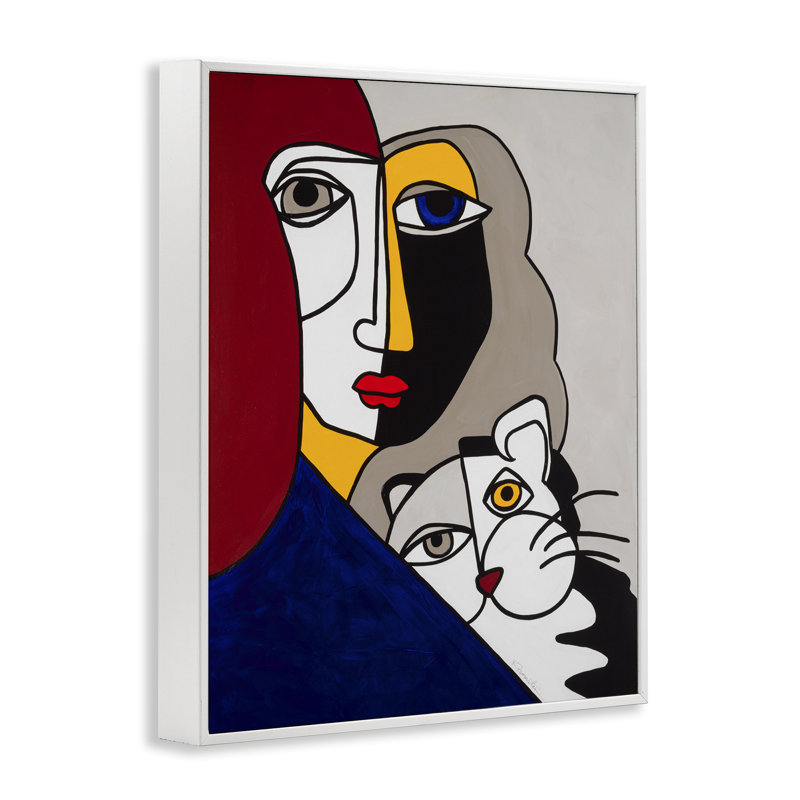 Bold Primaries Mod Portraits, estampe numérique, design par Ruth Fromstein, H 20 po x l 16 po