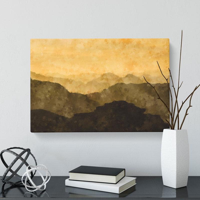 Layers Of Mountain - Wrapped Canvas, 60cm H x 91cm W x 4cm D