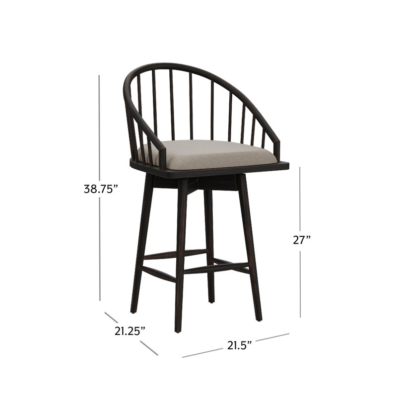 Tabouret de comptoir pivotant 27 po