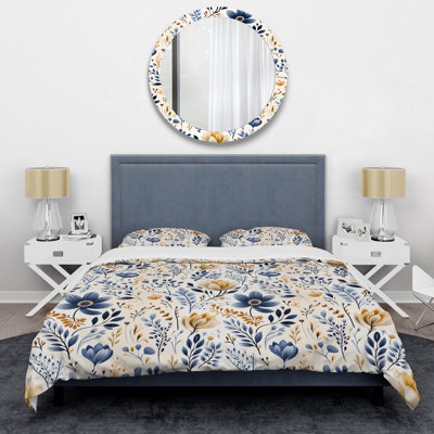Moroccan Influence Floral Botanics II - Ensemble de housse de couette floral