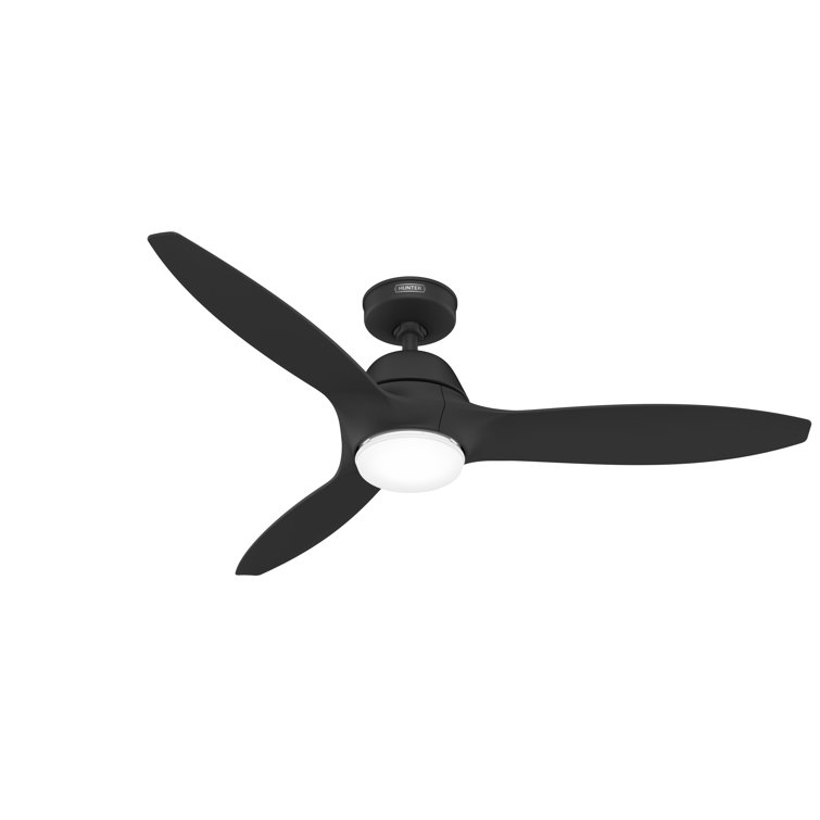 Hunter 52 inch ENERGY STAR® Damp Rated Ceiling Fan with LED Light Kit and Handheld Remote