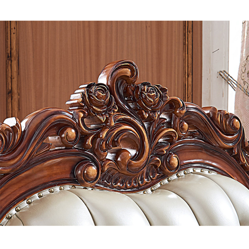 Canapé double en bois massif sculpté double face 47,24 de large