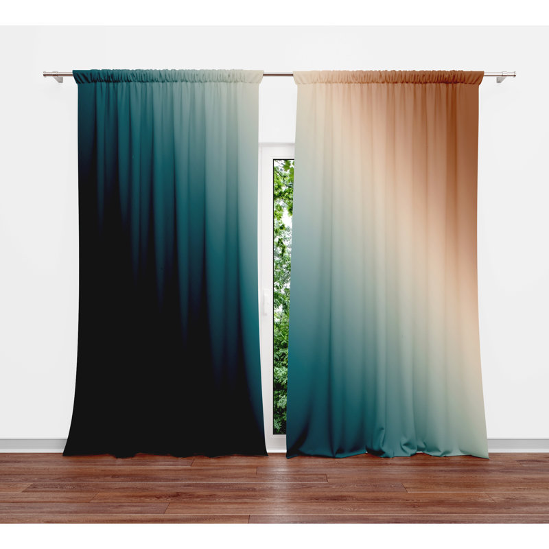 Ensemble de rideaux en polyester 2 pièces, L 20 po x L 52 po