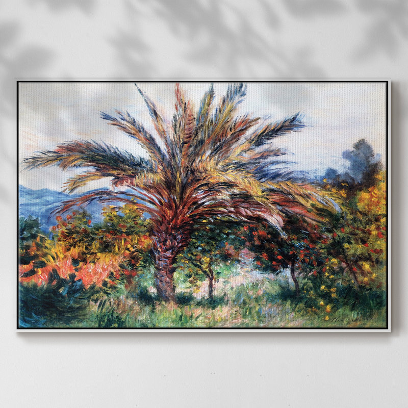 Palmier à Bordviera, 1884, reproduction d'art sur toile, Blanc, H 27 po x l 41 po x P 2 po