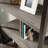 Library Hutch, Brown finish