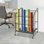 Mobile Paper Rolls Organizer Floor Storage Rack