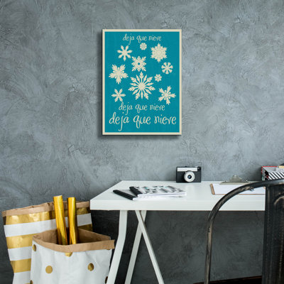  'Snow 1' by Erin Clark Canvas Wall Art, 12" x 16"