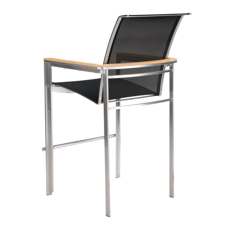 Tivoli Outdoor Bar Stool, Black, No
