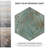 Zinc Hex 10" x 12" Porcelain Metal Look Wall & Floor Tile-70993038