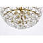 Luminaire suspendu bol unique à 5 lumières avec accents de cristal Abel-2097298356-2097298379