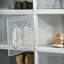 HOMCOM 8PCS Stackable Clear Plastic Shoe Storage Box for UK/EU Size 12/46