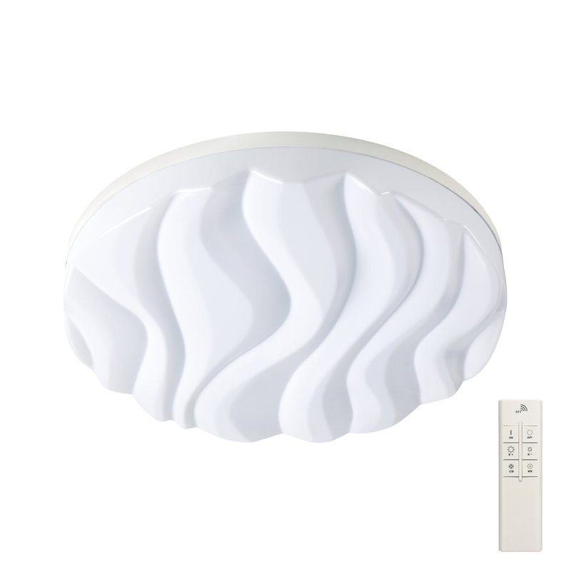 Jihane Acrylic LED Flush Mount, 60W