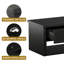 Table basse Farmhouse avec 2 tiroirs pour le salon, noir-858349458