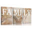 3 Pcs Famille Toile Art Mural Inspirant Peinture Photos Murale Décoration de Famille affiche Affiche D'impression Pour La Salle À Manger Chambre À La Maison Salon Décoration de La Maison 16 X 24 po