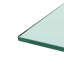 Table basse rectangulaire en verre, table basse transparente, tables d'appoint modernes pour le salon, meubles de salon