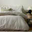 Hebden Mélange Stripe 100% Cotton Duvet Cover Set-544076163-604254488
