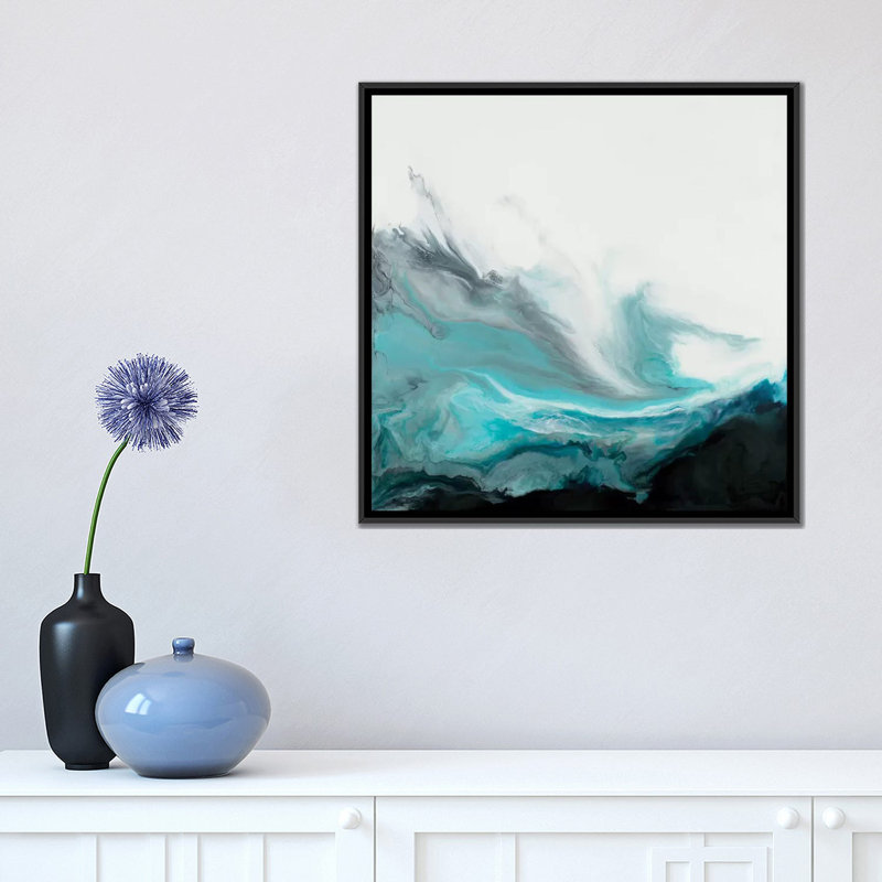 « apmode », reproduction d’impression sur toile, H 18 po x l 18 po x P 1,5 po, Toile avec cadre flottant noir, Pas de tapis