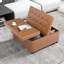 Grand repose-pieds carré avec rangement 35,5 pouces-1199064414