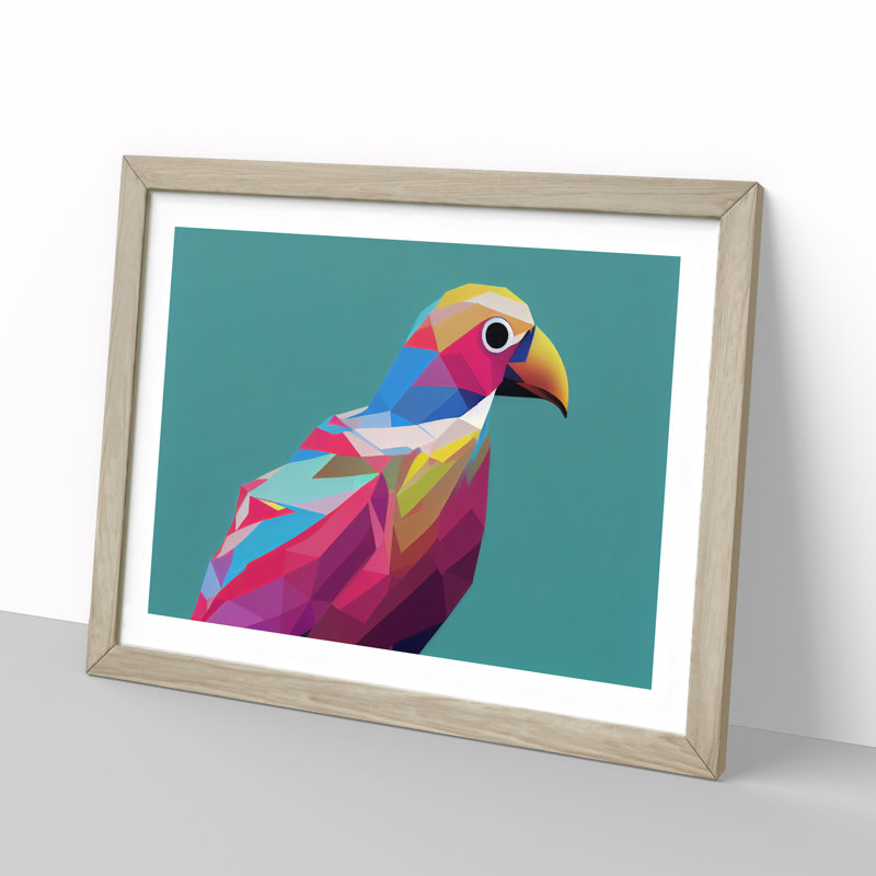 Glowing Bird Abstract - Framed Print