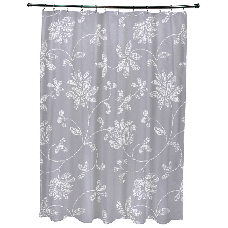 Rideau de douche simple Everill, Gris