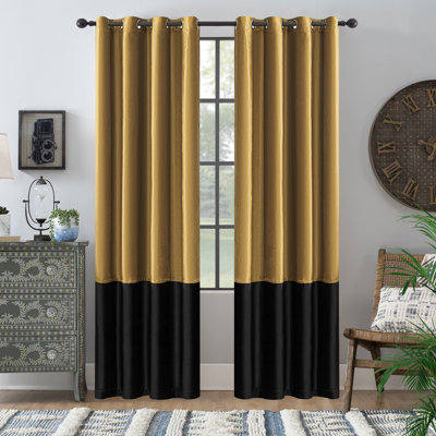 100% Full Blackout Velvet Curtains,2 Panels