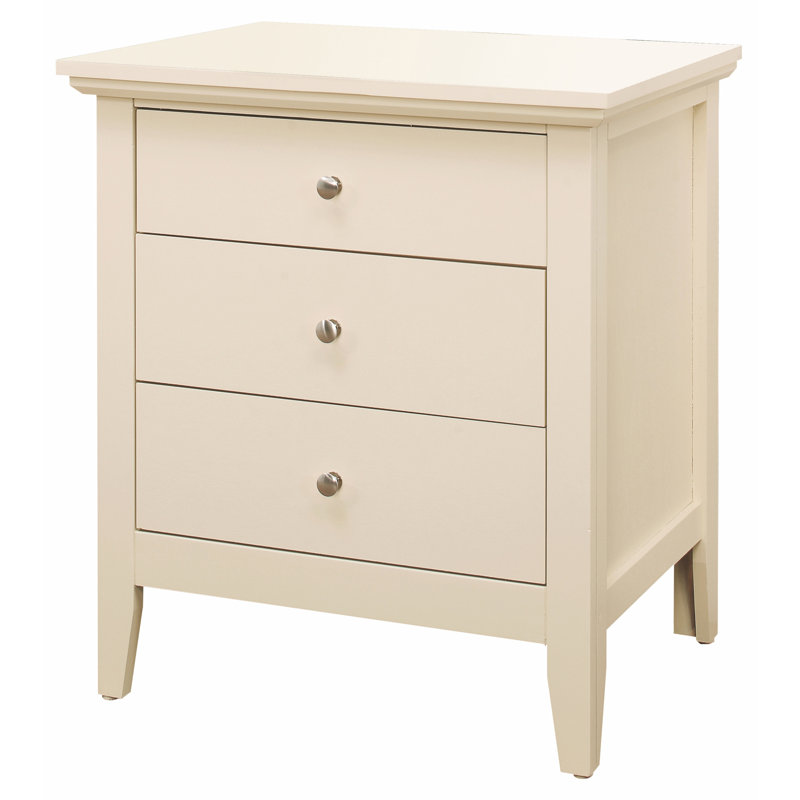 Charmante table de chevet décontractée en beige, Beige