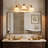 3-Light Antique Bronze Bathroom Vanity Light