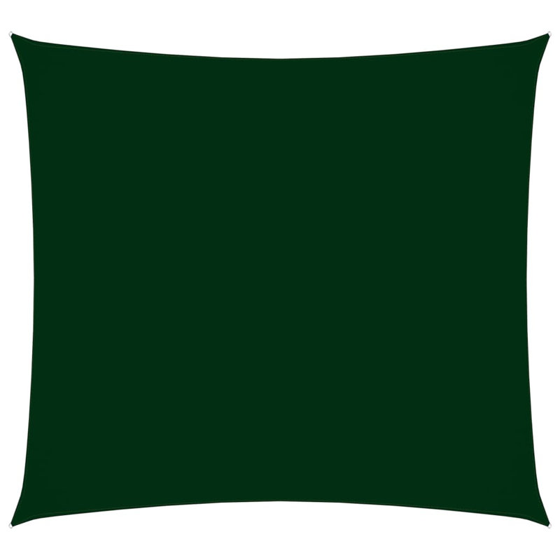 Aadu 4m x 4m Square Shade Sail, Dark Green