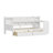 Wooden L-Shape Daybed With Seven Storage Cabinets And Two Storage Drawers, Multi-Functional Bed With Study Desk And Built-In Bookshelf, White-1661330365-1661330366