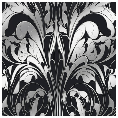 Black White Damask Comforter