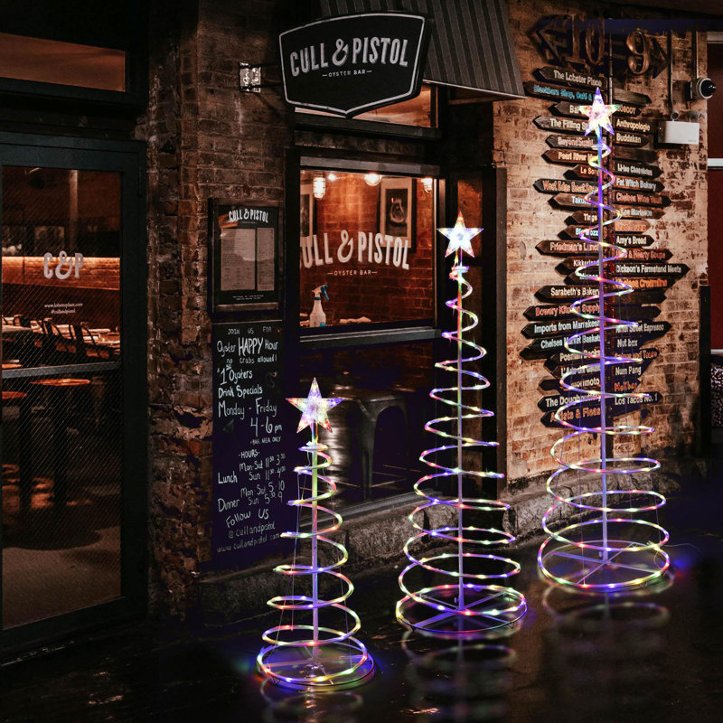 Arbre illuminé, Multicolore